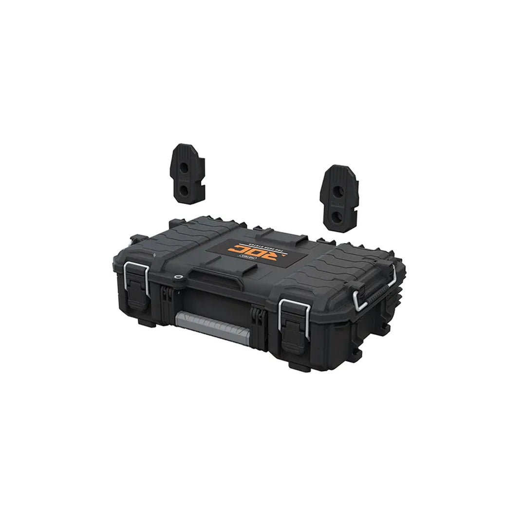Комплект от 3 кутии за инструменти Keter ROC Pro Gear 2.0, общ обем 110 л, степен на защита IP65, сгъваема телескопична дръжка, възможност за заключване с катинар, 256982