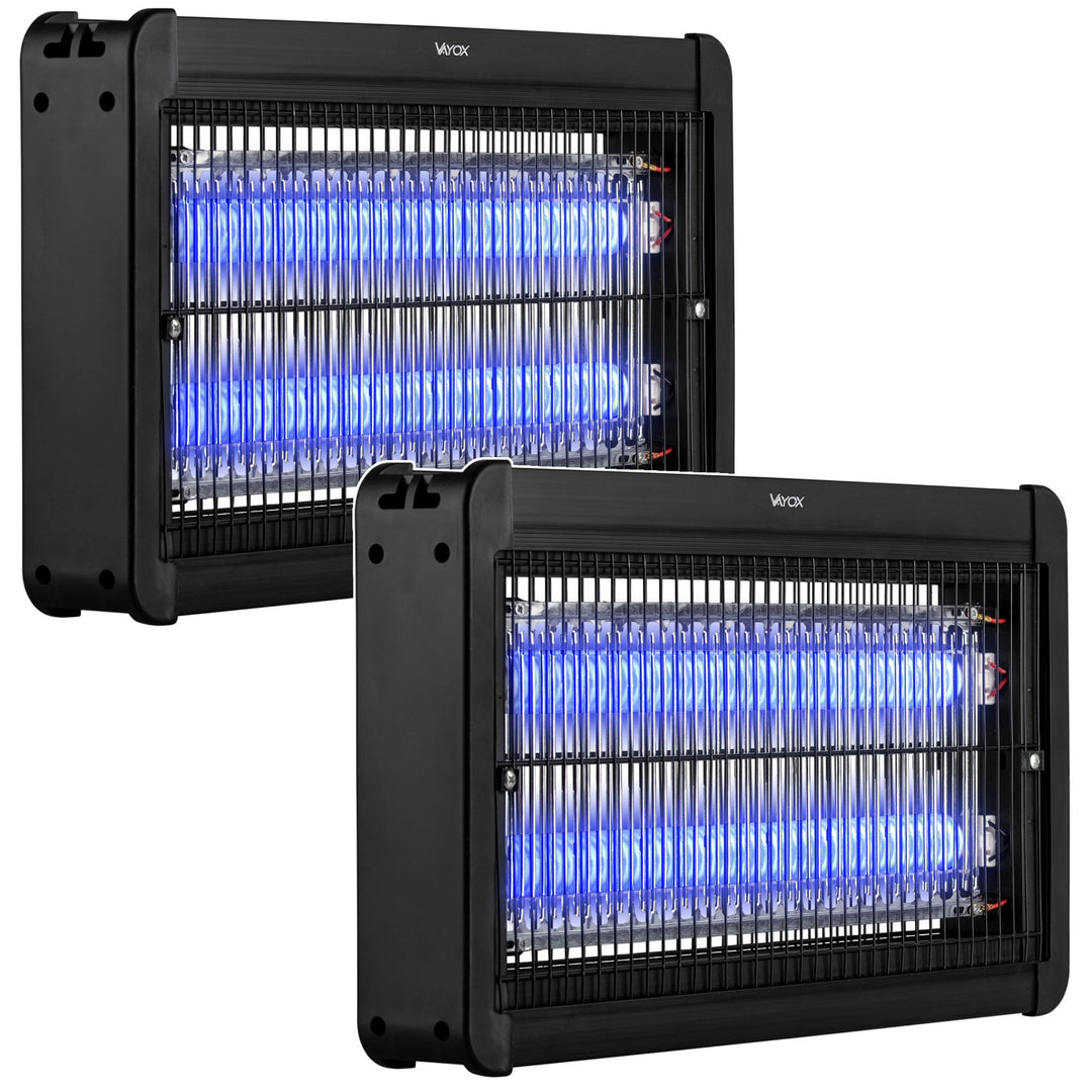 Лампа за унищожаване на комари, мухи и молец, електрическа капан, UV, 20 W, Vayox, 2 броя