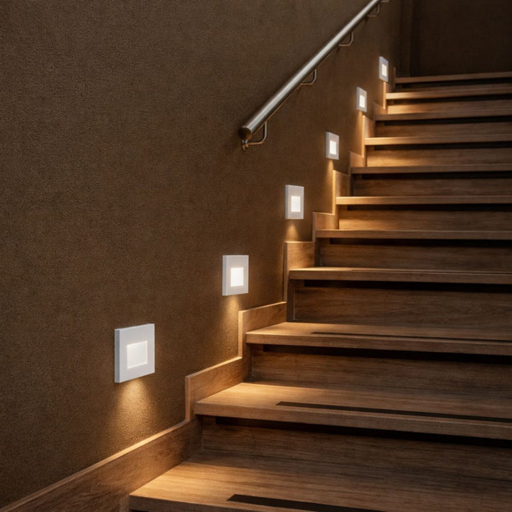 Лампа Lunca LED 1 W, IP20, бяла, регулируема температура на светлината 3000, 4500, 6500 K, 77196, 4 броя
