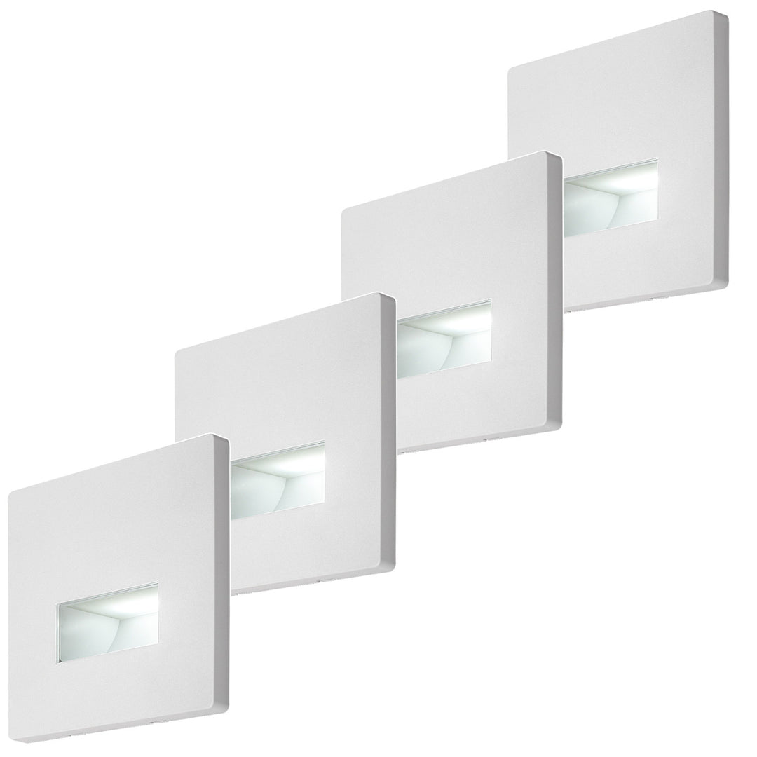 Лампа Lunca LED 1 W, IP20, бяла, регулируема температура на светлината 3000, 4500, 6500 K, 77196, 4 броя