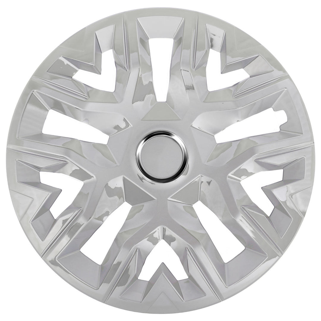 Универсална автомобилна капачка 15'' NRM Perfecto, лакирана в сребристо, 1 брой