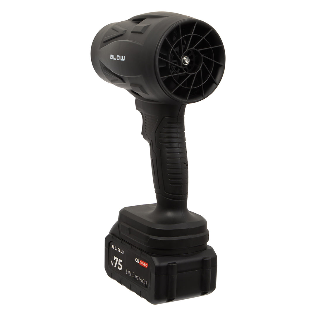 Акумулаторен вентилатор BLOW 21V CB TURBO, 130 000 оборота, 2,4 Ah, куфар