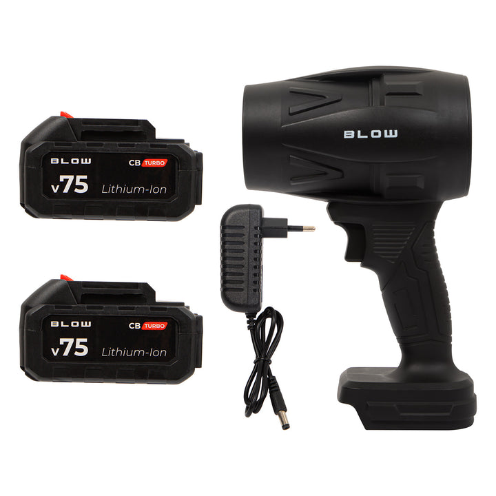 Акумулаторен вентилатор BLOW 21V CB TURBO, 130 000 оборота, 2,4 Ah, куфар