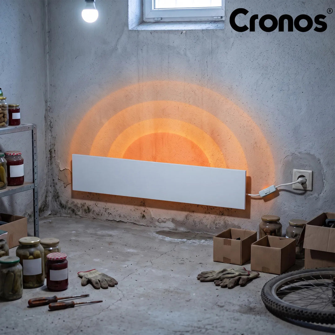 Инфрачервен нагревателен панел Cronos Anti-Mold, мощност 50 W, за локално отопление и изсушаване на влажни стени, MRH-50
