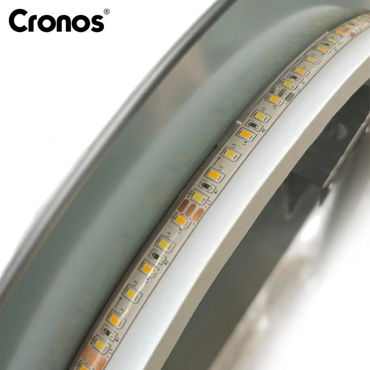 Отопляемо огледало Cronos, овално 50x80 см, LED в три цвята, степен на защита IP44, система против замъгляване