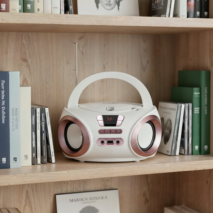 Радио Boombox с CD-MP3, USB, FM радио, AUX, изход за слушалки, Adler, AD 1181