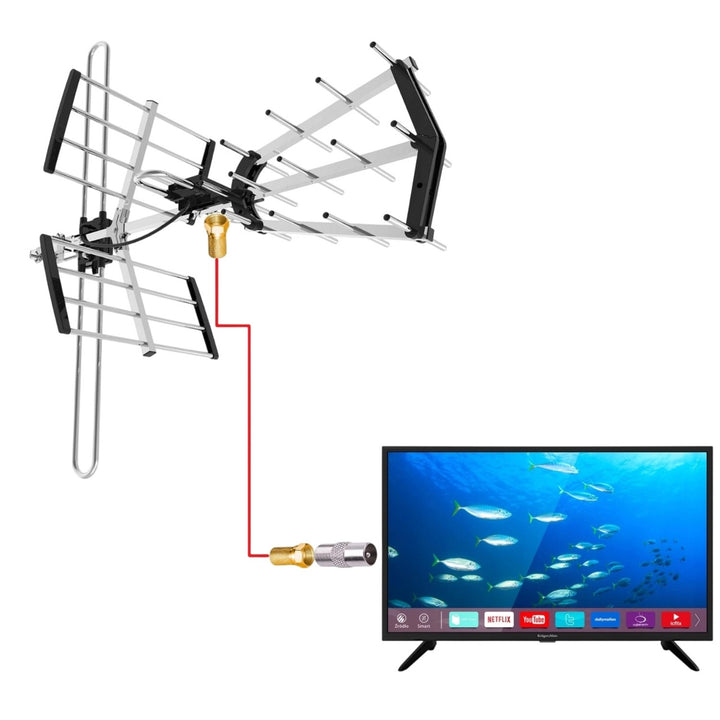 Насочена антена DVB-T/T2 VA900 COMBO с LTE филтър, алуминиева, Vayox