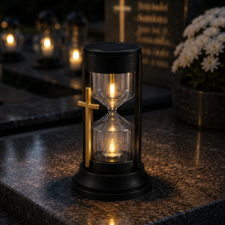 Слънчева свещ, „Пясъчен часовник на вечността“, LED 0,08 W, експлоатационен живот 20 000 ч, максимална яркост 3 lm, 77199, Znicz-lux