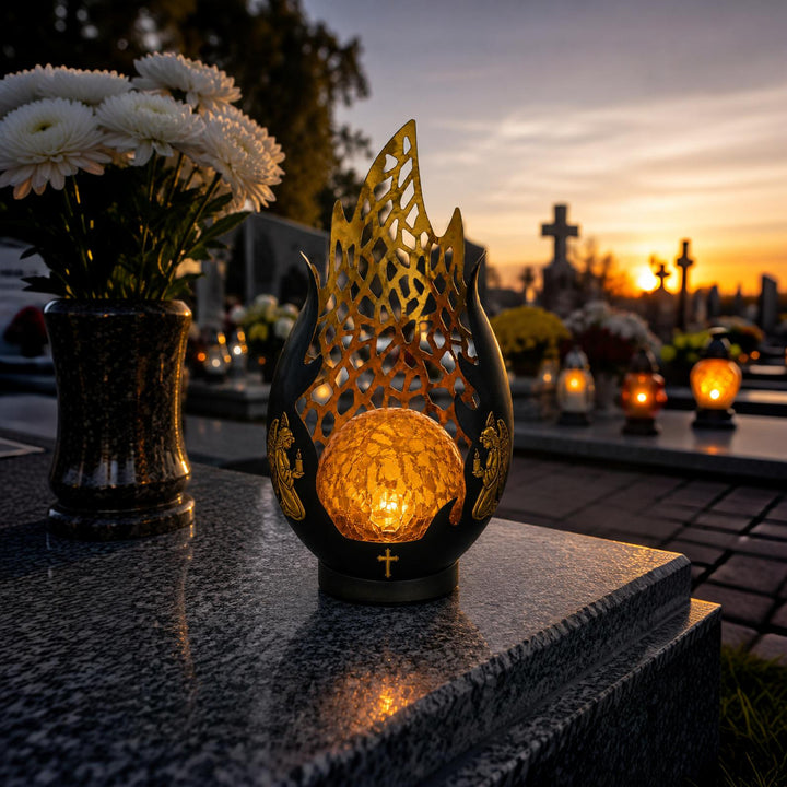 Слънчева свещ, „Вечен пламък“, LED 0,06 W, експлоатационен живот 20 000 часа, максимална яркост 2 lm, 77208, Znicz-lux