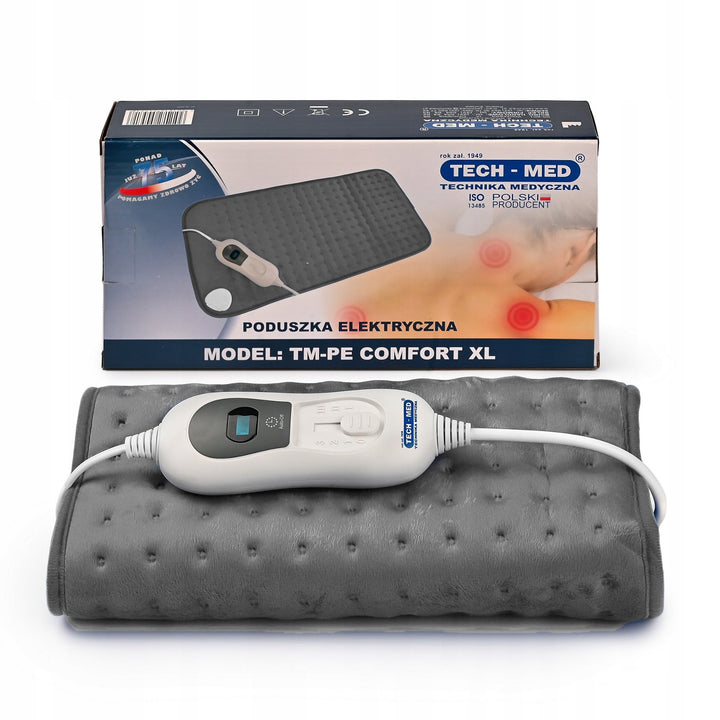 Електрическа възглавница, 3 нива на нагряване, 30x60 см, мощност 100 W, TM-PE COMFORT XL, Tech-Med