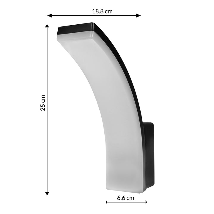 LED лампа Maclean, цвят: черен, 20 W, IP65, 2750 lm, неутрално бял цвят (4000 K) MCE511 B, 2 броя