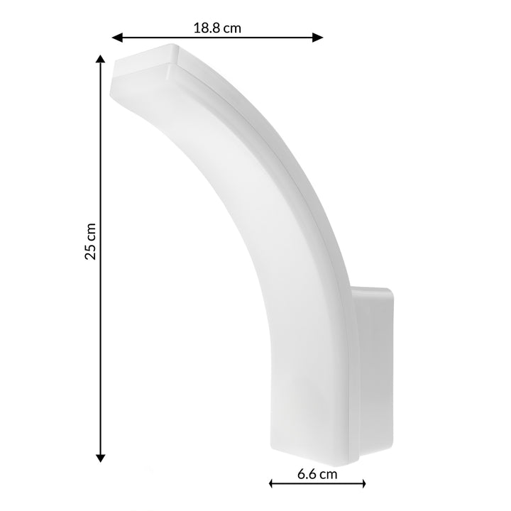 LED лампа Maclean, бял цвят, 20 W, IP65, 2750 lm, неутрално бяла светлина (4000 K) MCE511 W, 2 броя