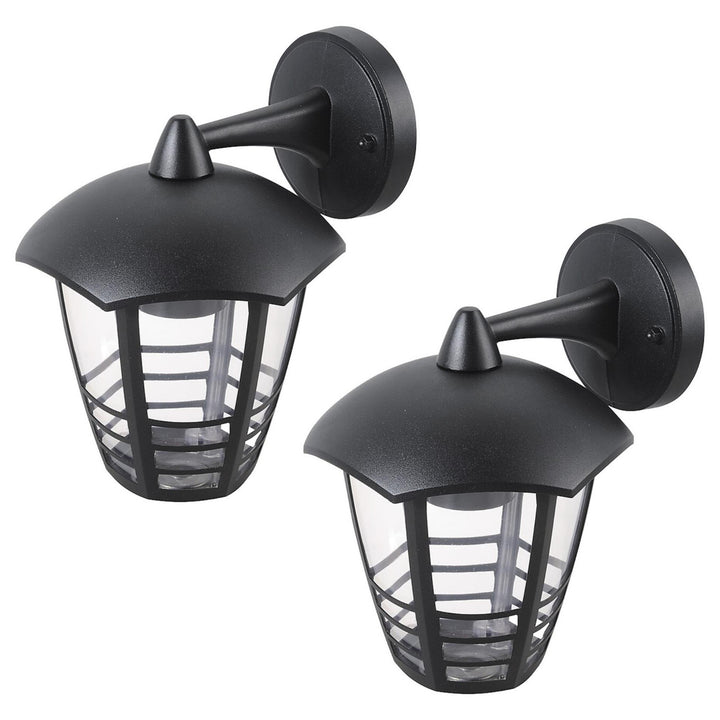 Стенна лампа Rabalux, за външна употреба, IP44, E27, макс. 60 W, черна, Marseille, 2 броя
