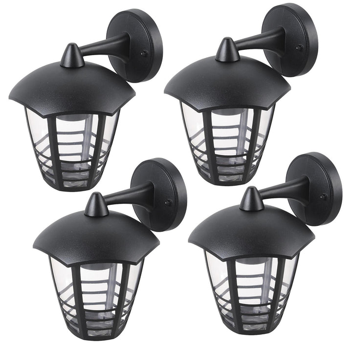 Стенна лампа Rabalux, за външна употреба, IP44, E27, макс. 60 W, черна, Marseille, 4 броя