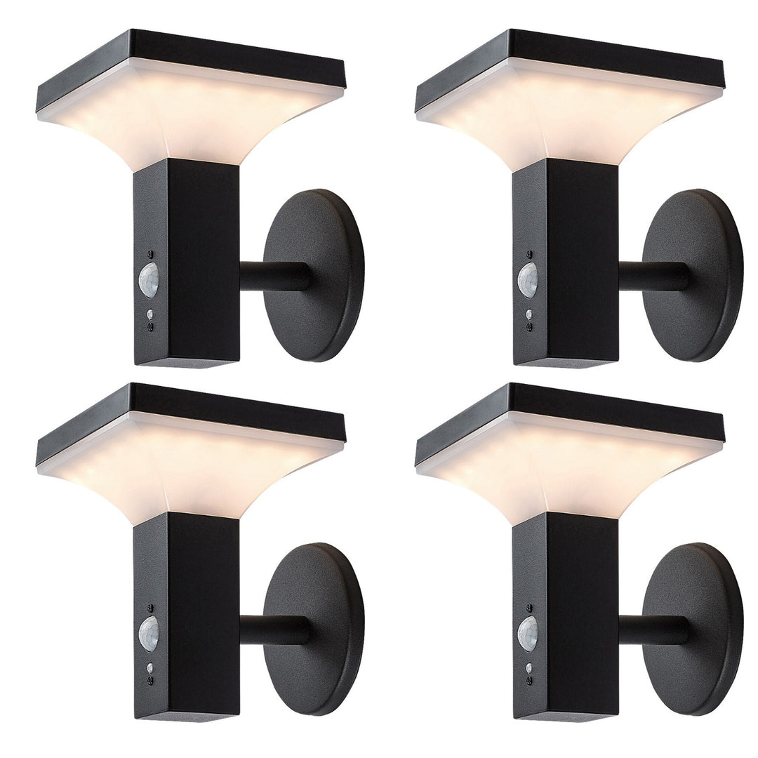 Лампа Rabalux, стенна, за външна употреба, слънчева, IP44, LED 4 W, Geleen, 4 броя