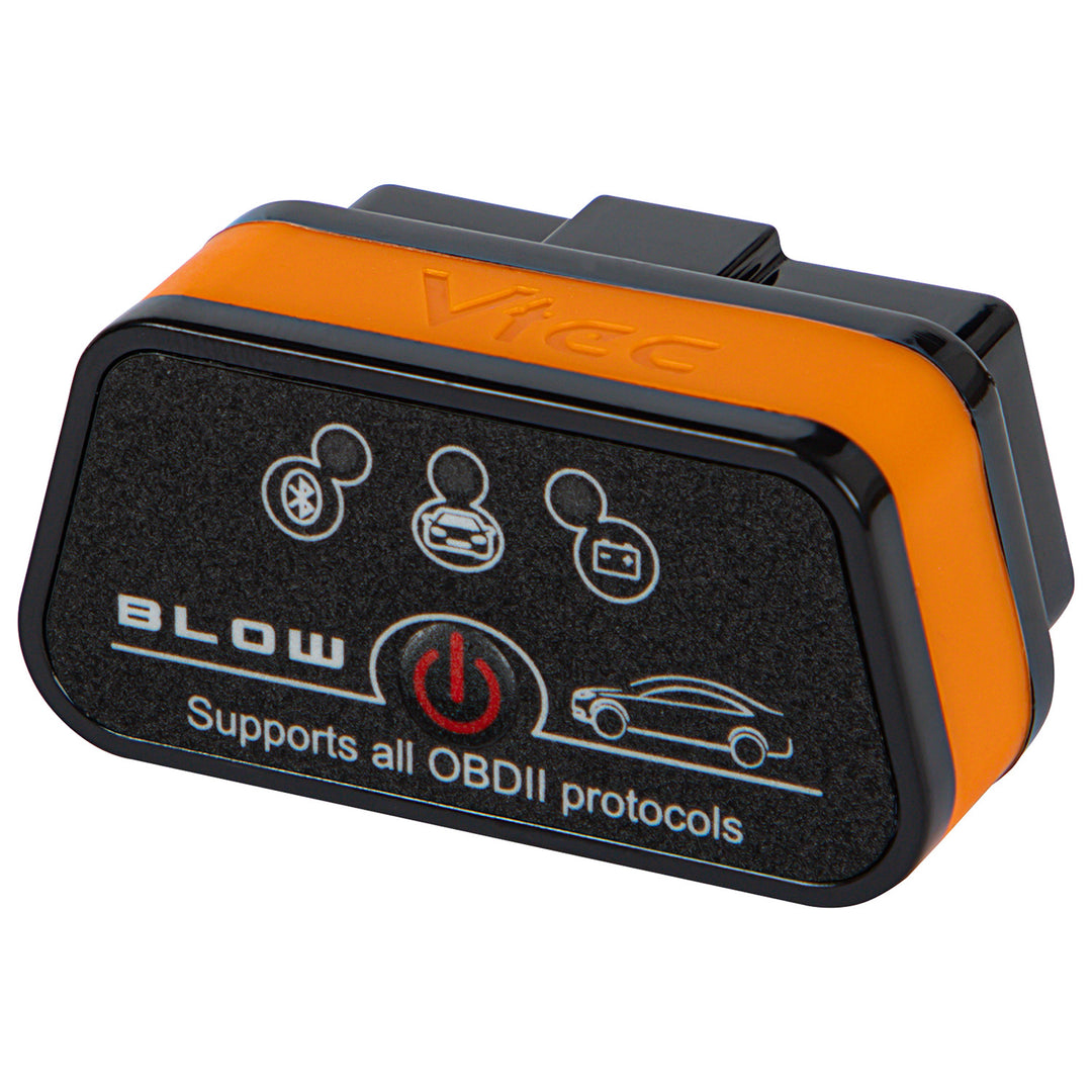 Диагностичен интерфейс OBD2 Vtec iTRON Blow, Bluetooth 4.0, безжична връзка с бордовия компютър на автомобила, висока съвместимост, 58-660#
