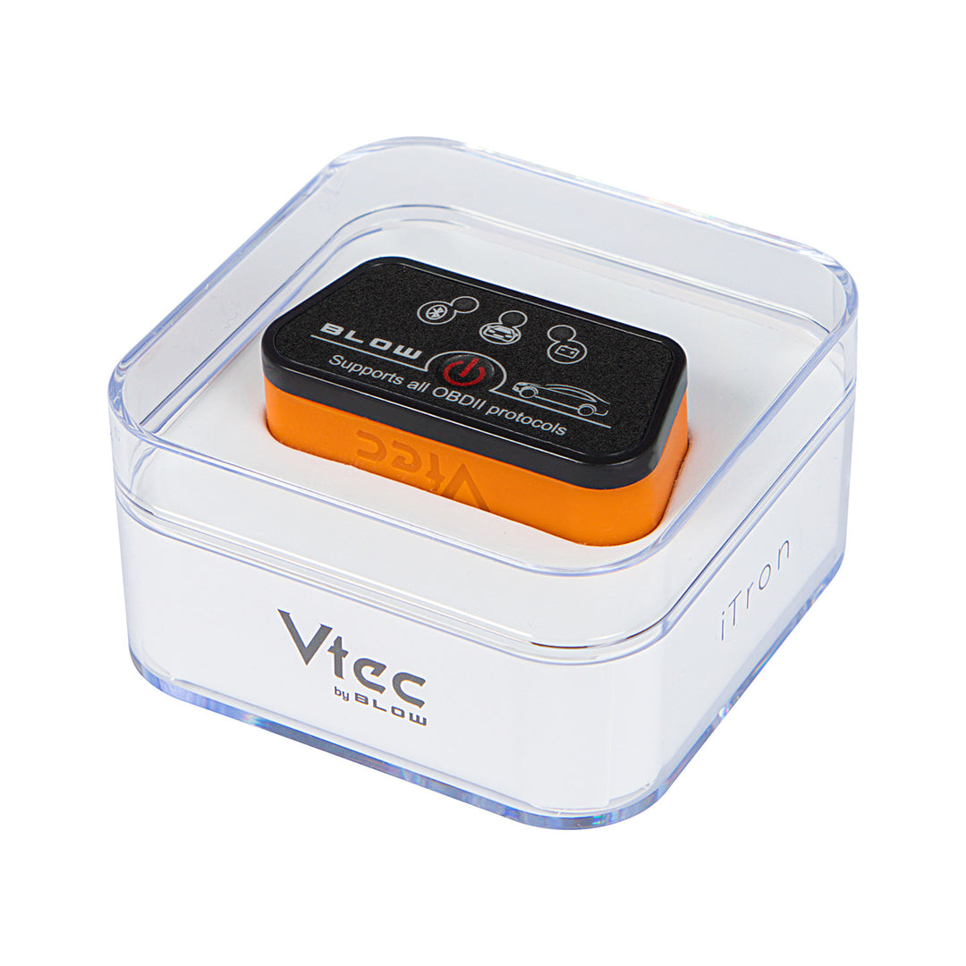 Диагностичен интерфейс OBD2 Vtec iTRON Blow, Bluetooth 4.0, безжична връзка с бордовия компютър на автомобила, висока съвместимост, 58-660#