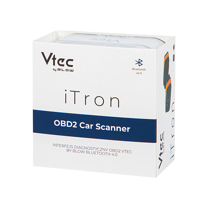 Диагностичен интерфейс OBD2 Vtec iTRON Blow, Bluetooth 4.0, безжична връзка с бордовия компютър на автомобила, висока съвместимост, 58-660#