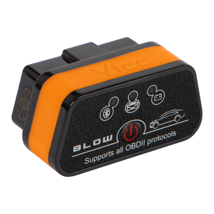 Диагностичен интерфейс OBD2 Vtec iTRON Blow, Bluetooth 4.0, безжична връзка с бордовия компютър на автомобила, висока съвместимост, 58-660#