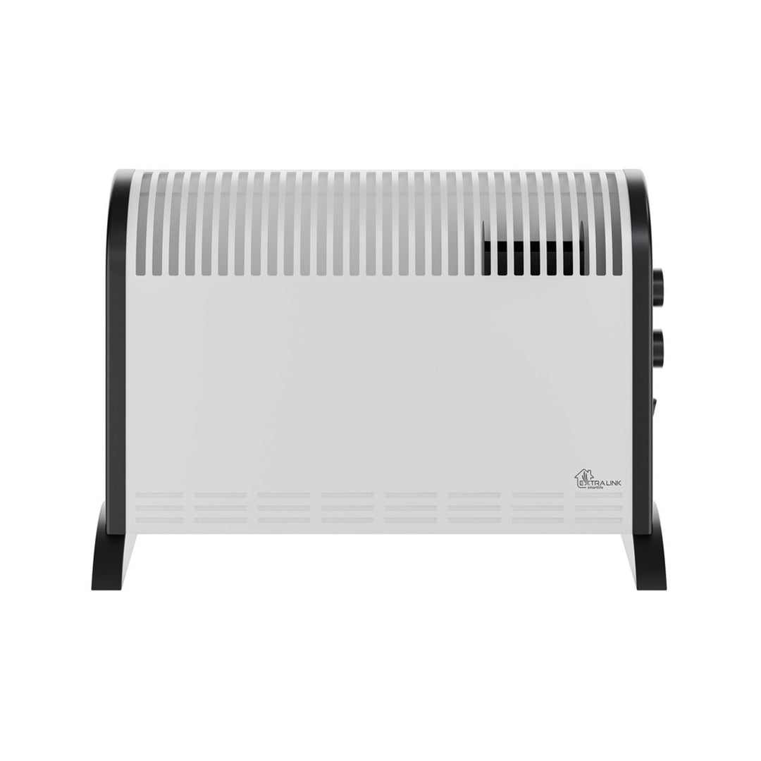 Електрически конвекционен радиатор Extralink, мощност 2000 W, вграден вентилатор за разпределение на топлината, 3-степенно регулиране, турбо режим, LCV-06