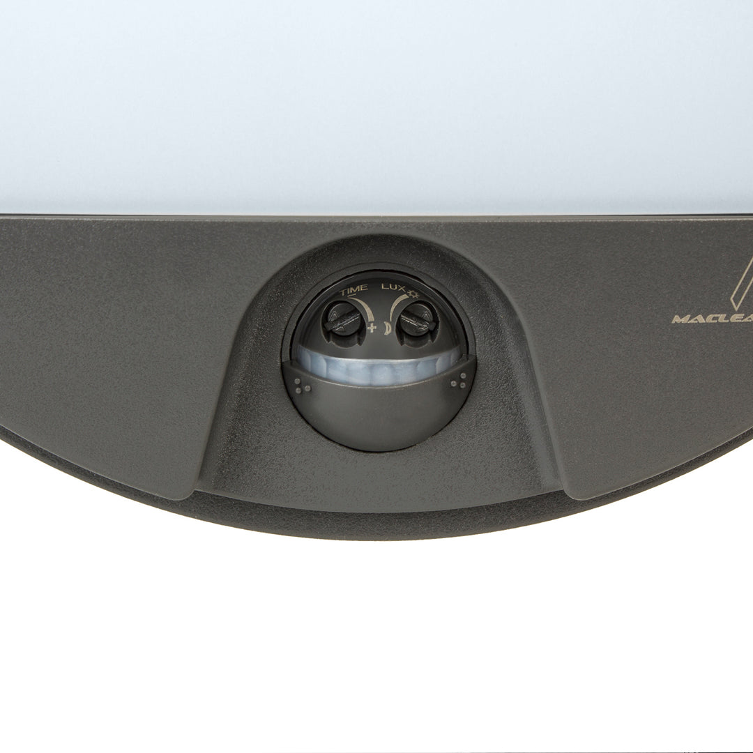 LED лампа с датчик за движение Maclean, PIR датчик, цвят сив, 15 W, IP54, 1100 lm, неутрален цвят, MCE291 W, 2 броя