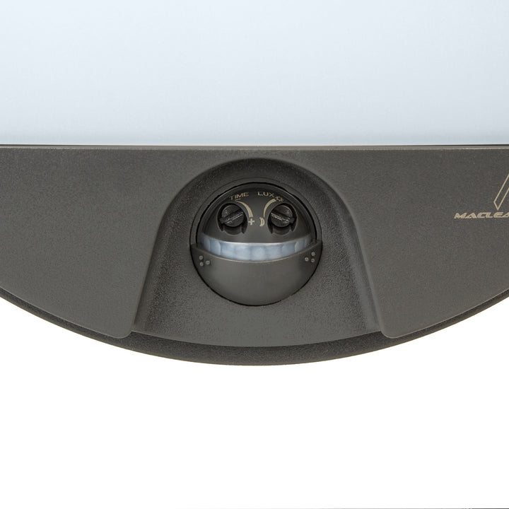LED лампа с датчик за движение Maclean, PIR датчик, цвят сив, 15 W, IP54, 1100 lm, неутрален цвят, MCE291 W, 2 броя