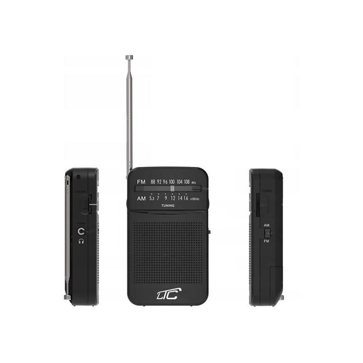 Джобно радио LXLTC2029C LEGA с AM/FM/AUX, захранване с батерии LTC + 2 алкални батерии AA Varta Industrial