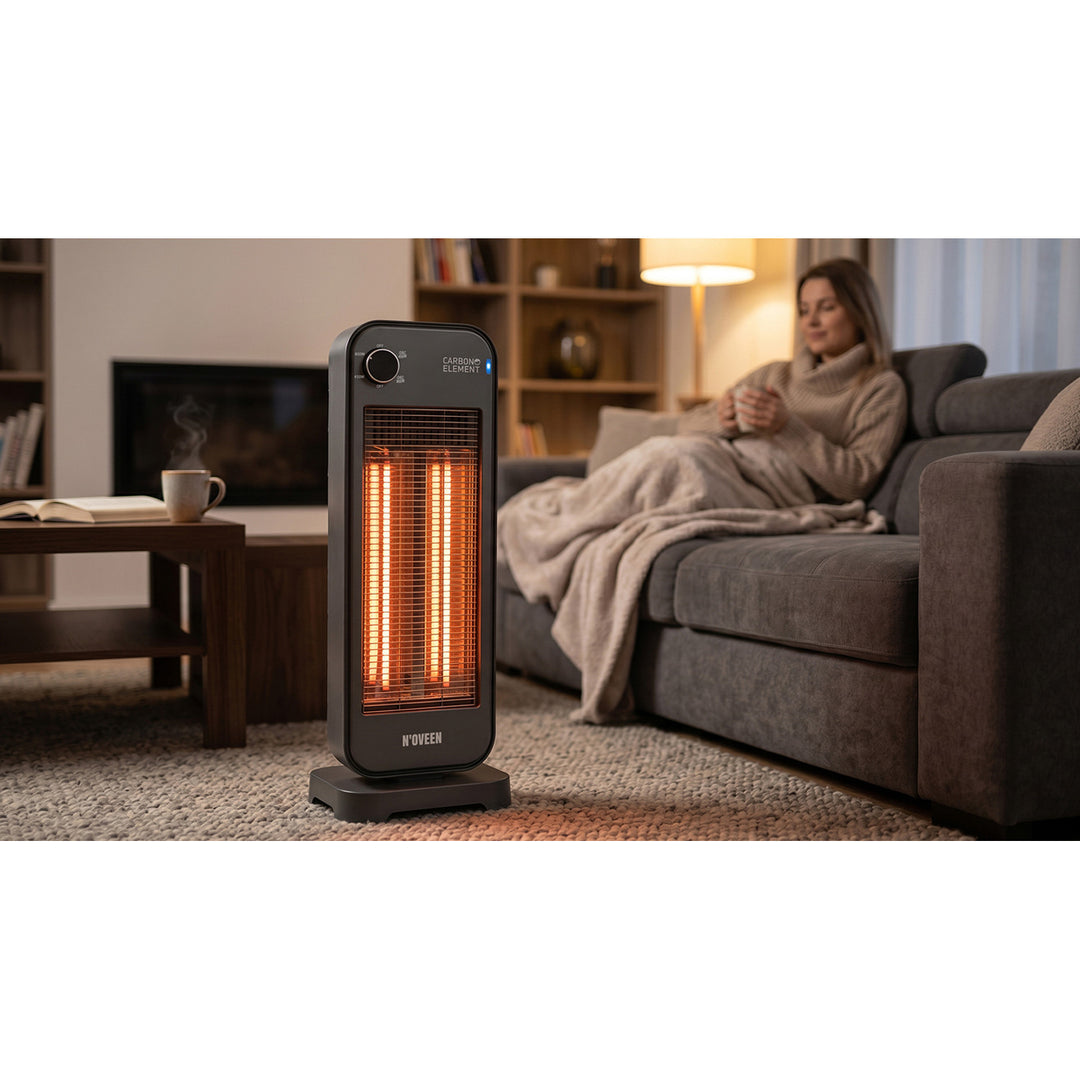Радиатор с инфрачервено излъчване, 900 W, 2 степени на нагряване, Noveen