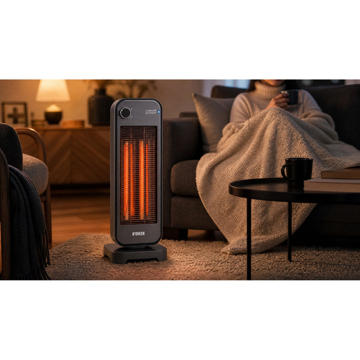 Радиатор с инфрачервено излъчване, 900 W, 2 степени на нагряване, Noveen