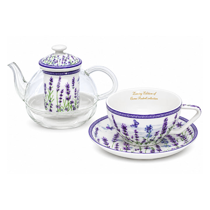 Комплект за чай „Лавандула“, чаша и чайник (tea for one) „Queen Isabell“