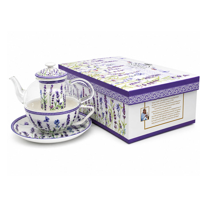 Комплект за чай „Лавандула“, чаша и чайник (tea for one) „Queen Isabell“