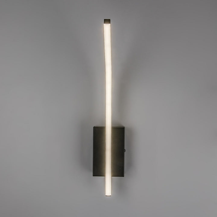 Стенна лампа за вътрешно осветление „Tilmann“, черна, LED 10 W, 550 lm, 4000 K, височина 36 см, IP44, сензорно управление, 75088