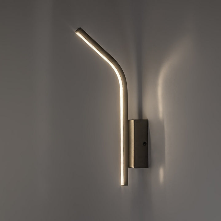 Стенна лампа за вътрешно осветление „Tilmann“, цвят „gunmetal“, LED 10 W, 550 lm, 4000 K, височина 36 см, IP44, сензорно управление, 75 000
