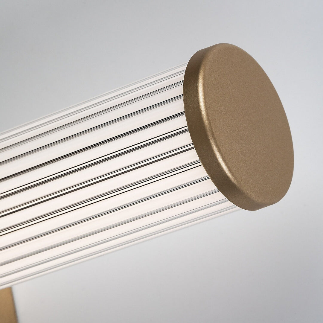 Стенна лампа за баня, Calyn, LED 8 W, 4000 K, 620 lm, дължина 40 см, златиста, IP44, 75104