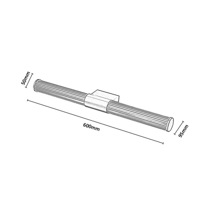 Стенна лампа за баня, Calyn, LED 15 W, 4000 K, 1450 lm, дължина 60 cm, златиста, IP44, 75105
