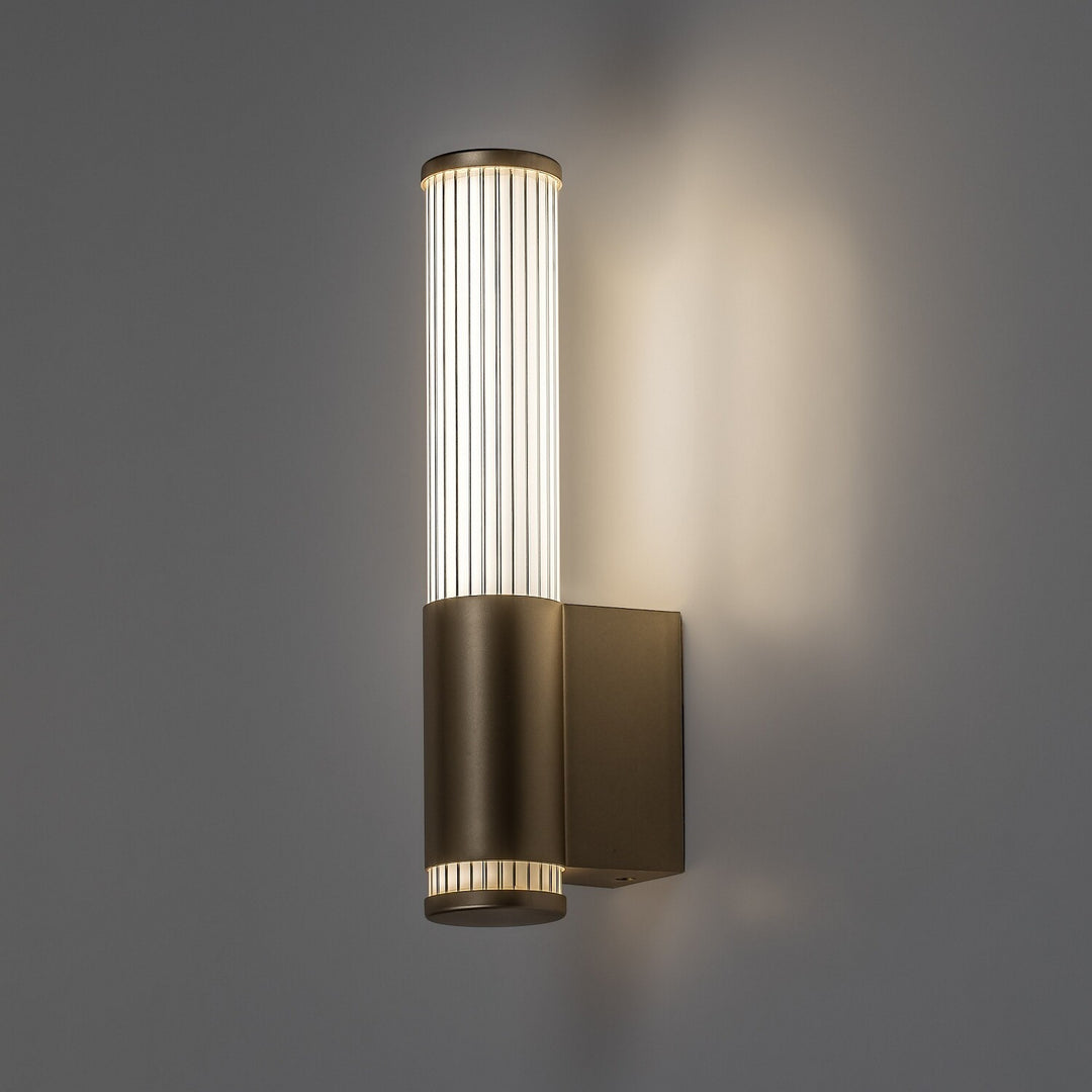 Стенна лампа за баня, Calyn, LED 6 W, 4000 K, 530 lm, В 29 см, златиста, IP44, 75106