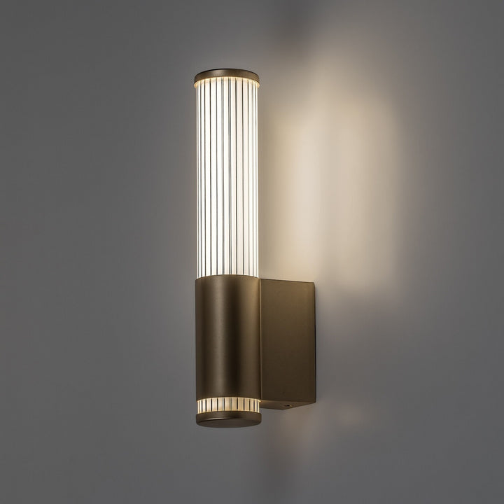 Стенна лампа за баня, Calyn, LED 6 W, 4000 K, 530 lm, В 29 см, златиста, IP44, 75106