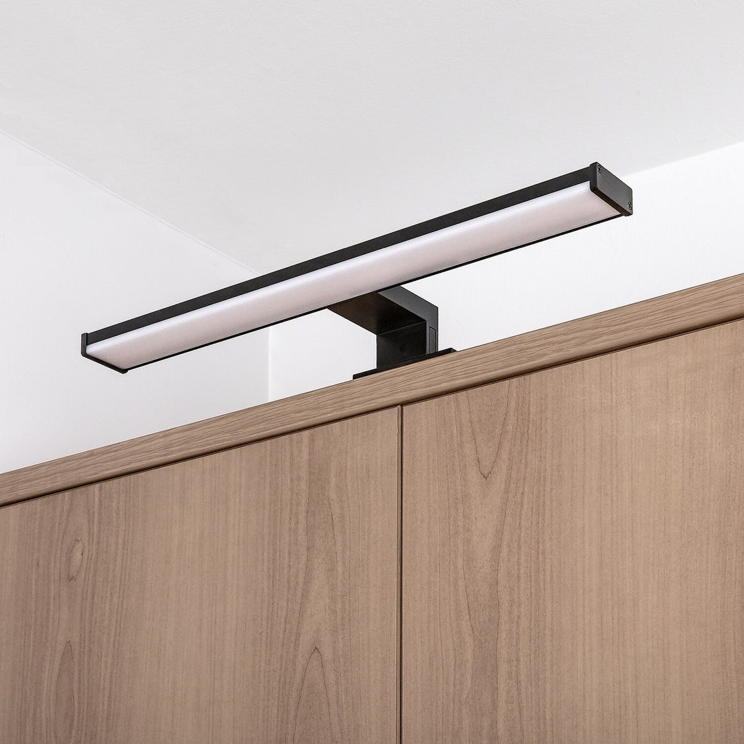 Стенна лампа за баня, Seyra, LED 8 W, 4000 K, 650 lm, дължина 40 cm, черна, IP44, 75112