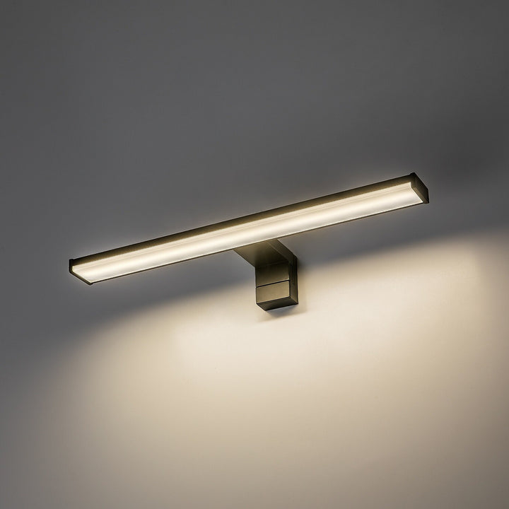 Стенна лампа за баня, Seyra, LED 8 W, 4000 K, 650 lm, дължина 40 cm, черна, IP44, 75112