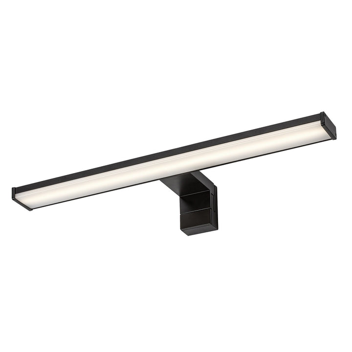 Стенна лампа за баня, Seyra, LED 8 W, 4000 K, 650 lm, дължина 40 cm, черна, IP44, 75112