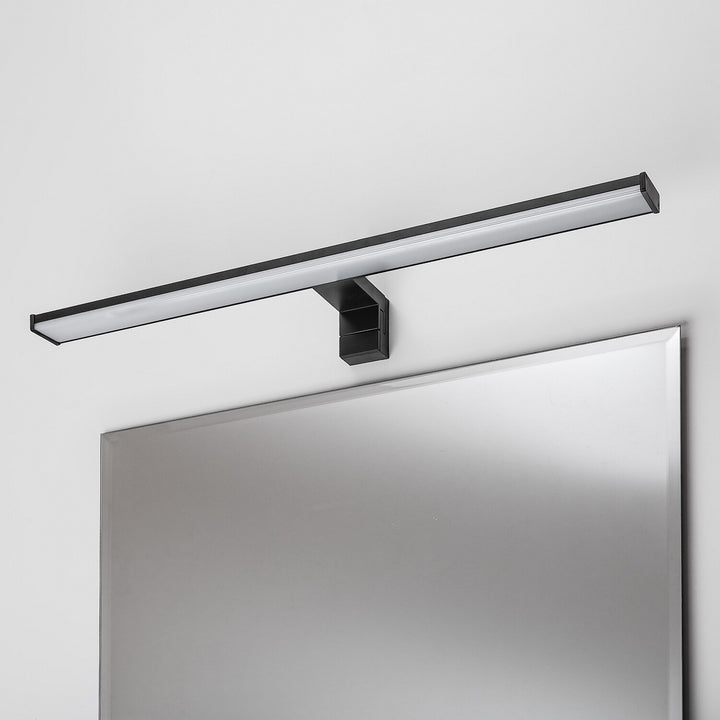 Стенна лампа за баня, Seyra, LED 12 W, 4000 K, 910 lm, дължина 60 cm, черна, IP44, 75113