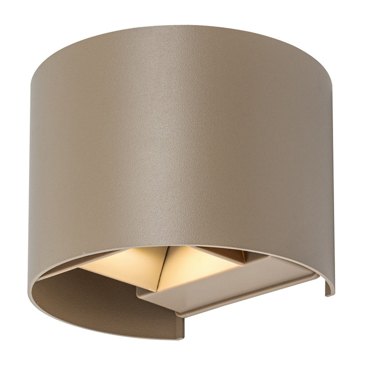 Външна стенна лампа, Virna, LED 5 W, 420 lm, цвят 2700, 4000, 6500 K, IP54, сиво-бежово, 77217