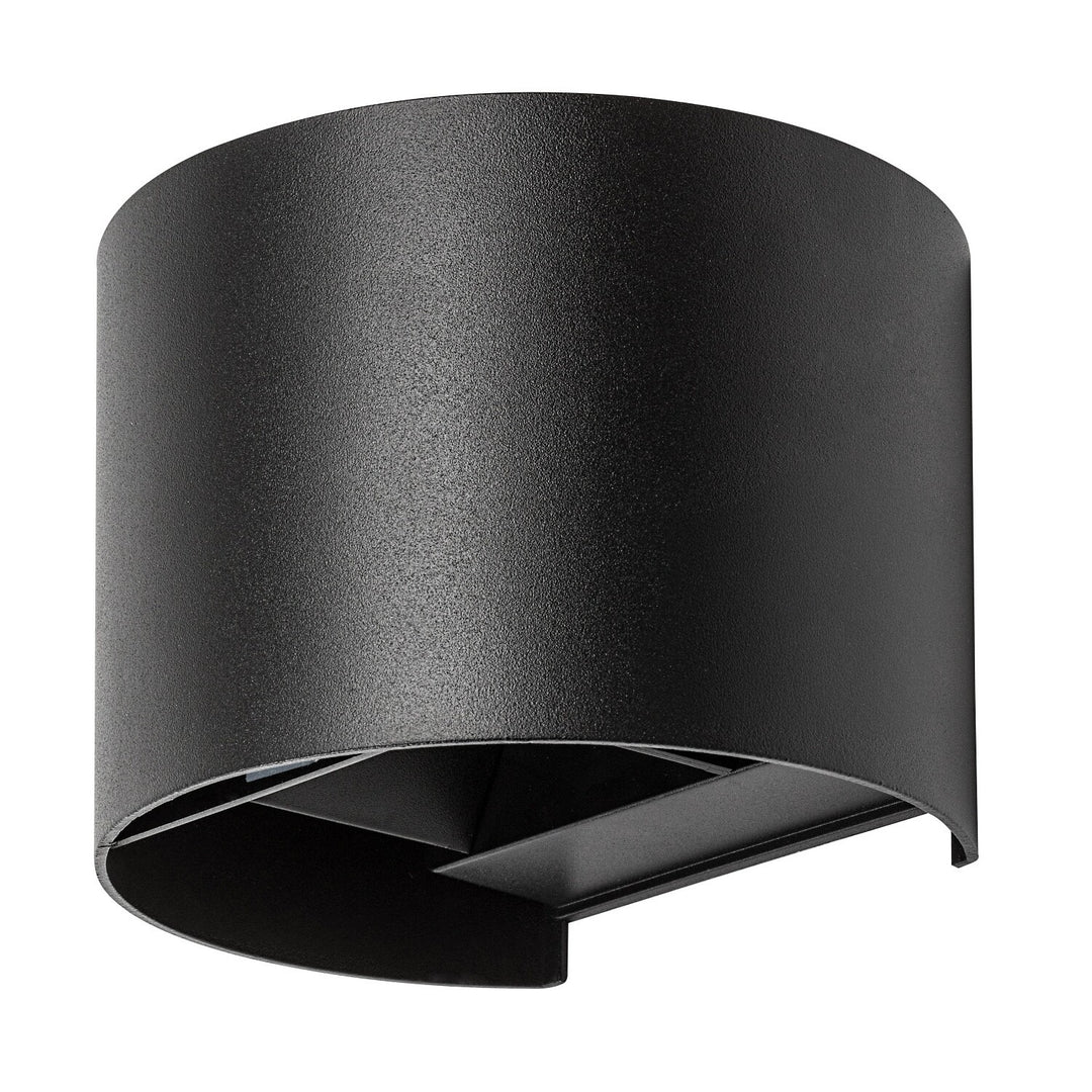 Външна стенна лампа, Virna, LED 5 W, 420 lm, цвят 2700, 4000, 6500 K, IP54, черна, 77218