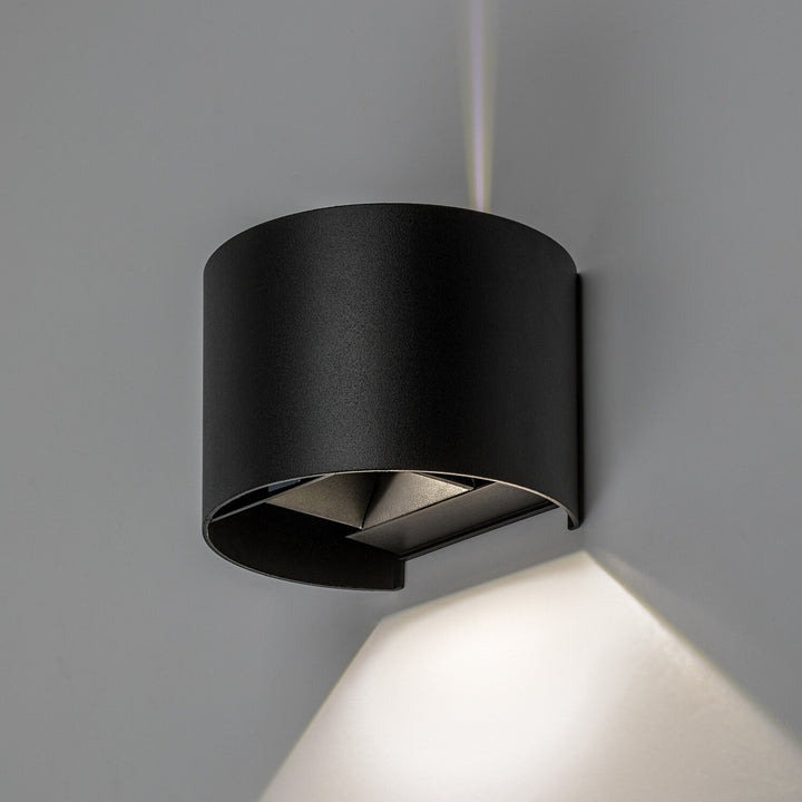 Външна стенна лампа, Virna, LED 5 W, 420 lm, цвят 2700, 4000, 6500 K, IP54, черна, 77218