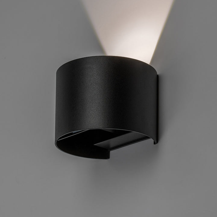 Външна стенна лампа, Virna, LED 5 W, 420 lm, цвят 2700, 4000, 6500 K, IP54, черна, 77218