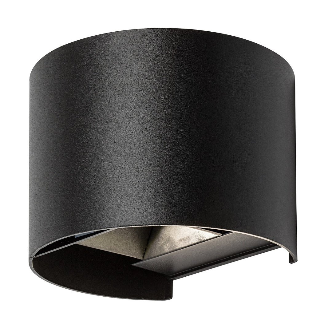 Външна стенна лампа, Virna, LED 5 W, 420 lm, цвят 2700, 4000, 6500 K, IP54, черна, 77218