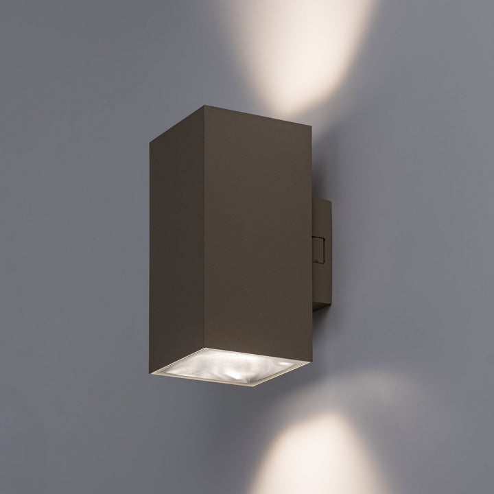 Външна стенна лампа, Urfa, LED 18 W, 1800 lm, цвят 2700, 4000, 6500 K, височина 16 cm, IP65, сиво-бежово, 77215