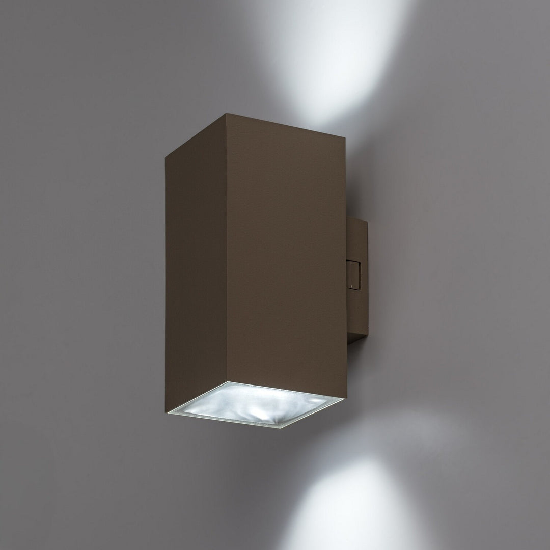 Външна стенна лампа, Urfa, LED 18 W, 1800 lm, цвят 2700, 4000, 6500 K, височина 16 cm, IP65, сиво-бежово, 77215