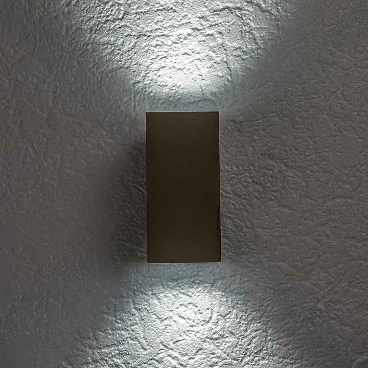 Външна стенна лампа, Urfa, LED 18 W, 1800 lm, цвят 2700, 4000, 6500 K, височина 16 cm, IP65, сиво-бежово, 77215