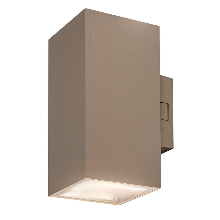 Външна стенна лампа, Urfa, LED 18 W, 1800 lm, цвят 2700, 4000, 6500 K, височина 16 cm, IP65, сиво-бежово, 77215